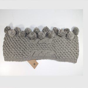 New Women Cable Knit Scarf, Gray